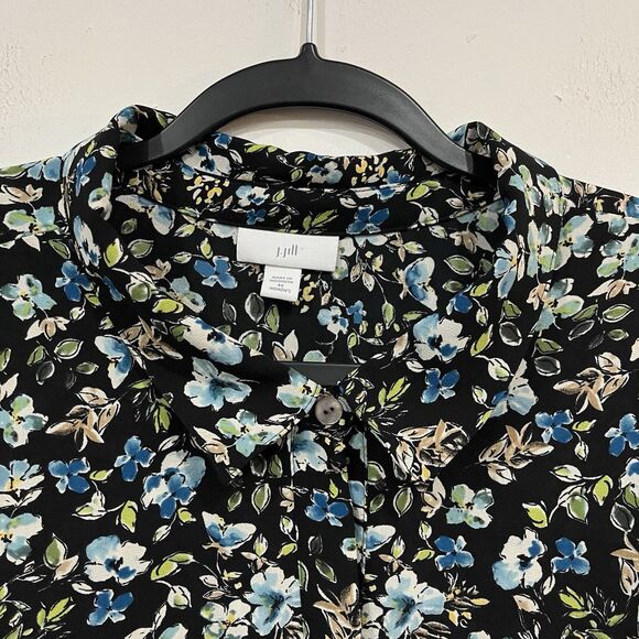 J Jill Floral Women’s Button Blouse Shirt Layered Plus Size 4X Office Career - Picture 5 of 8